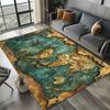 2025 New Style Retro Marine Nautical Chart Compass Carpet Rug for Home Living Room Bedroom Sofa Doormat Decor,Non-slip Floor Mat