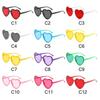 Cute UV 400 Protection Protection Heart-Shaped Sunglasses Cosplay Halloween Party Spectacles Summer Beach Shades for Female