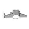 Caliper Depth Base Stainless Steel Screw Knob High Accuracy Grinding Quenched Depth Base Attachment for Measuring