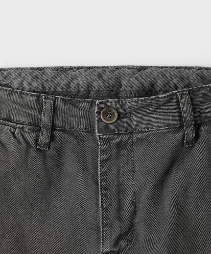 PANICALE Grey Garment-Dyed Cotton Pants
