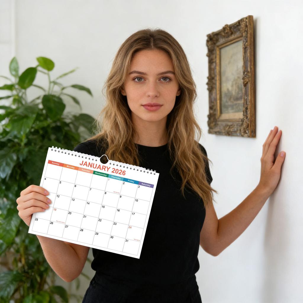 קישוטי קיר לוח שנה, לוחות שנה חודשיים, יומנים, קישוטים לשולחן