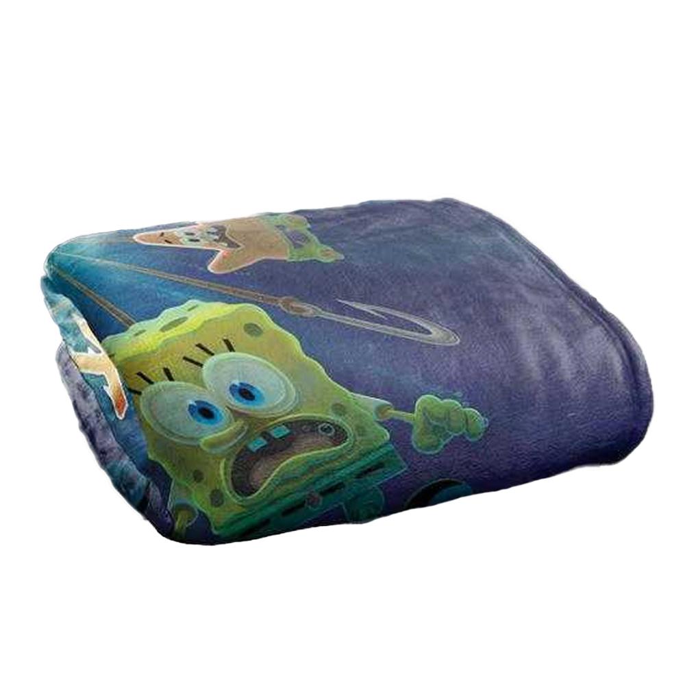 SpongeBob SquarePants Beware The Hooks Silky Supersoft Blanket