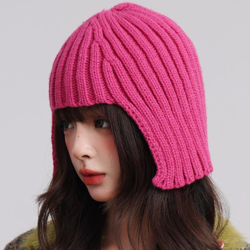 1pc Winter Warm Knitt Beanie Hat for Women,Winter Hot Girl Wig Warm Ear Protection Headwrap Hat for Outdoor Activities,daliywear