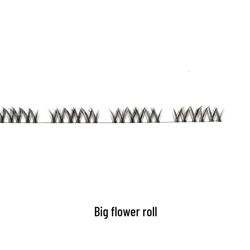 Multi-Style DIY Natural Dense Semi-Finished Pre-Curved Segmented Half-Lash Eyelashes