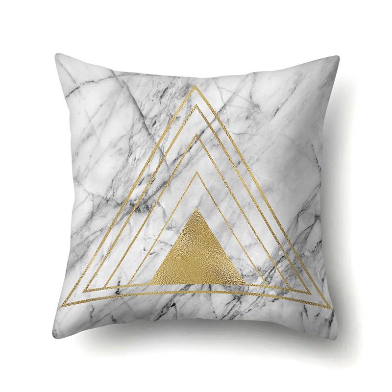 Nordic Pillow Ins Style Polyester Pillow Case Car Decoration Home Printed Car Waist Cushion Pillow Case
