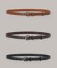 LAMINEZ Formal Hide Belt - 3 Colors (Silver)
