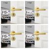 Competitive Price Privacy Door Knob Lock Easy Install  Lever Door Lock Handles Set Replacement Kit With All Screws Installation