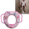 Baby Potty Training Seat Soft Cushion Cartoon Hygienic Universal Toilet Potty Seat with Armrest for for Toddlers