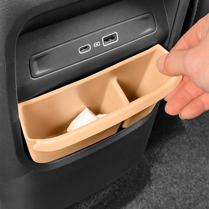 For Geely Galaxy Starship 7 EM-i 2024 2025 Silicone Armrest Rear Air Vent Storage Box Car Trash Can Organizer Accessories Kit