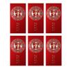 6PCS Chinese Style Luck Money Envelopes Red Pocket Money Pocket  Spring Festival