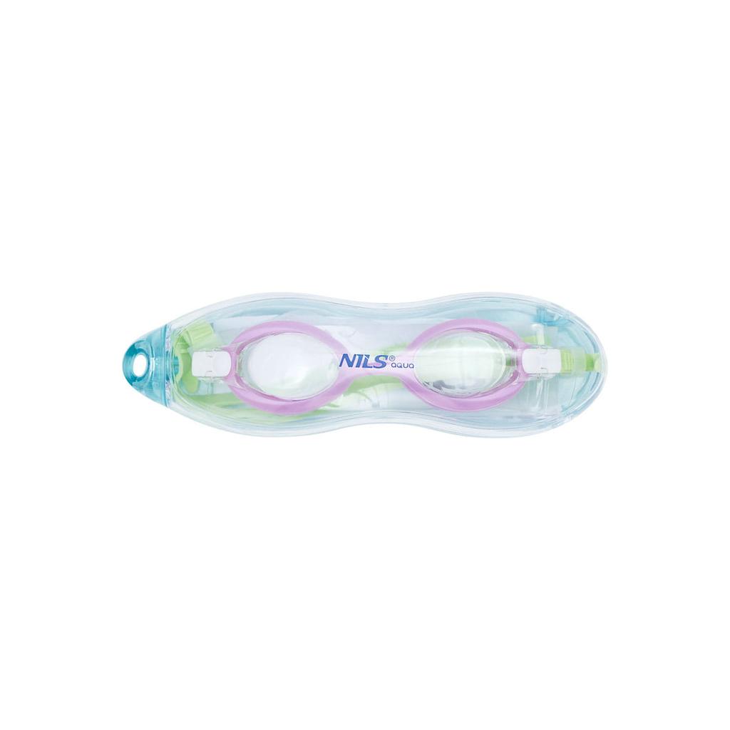 Nqg700Af Zielony/ Fioletowy Junior Okularki Nils Aqua