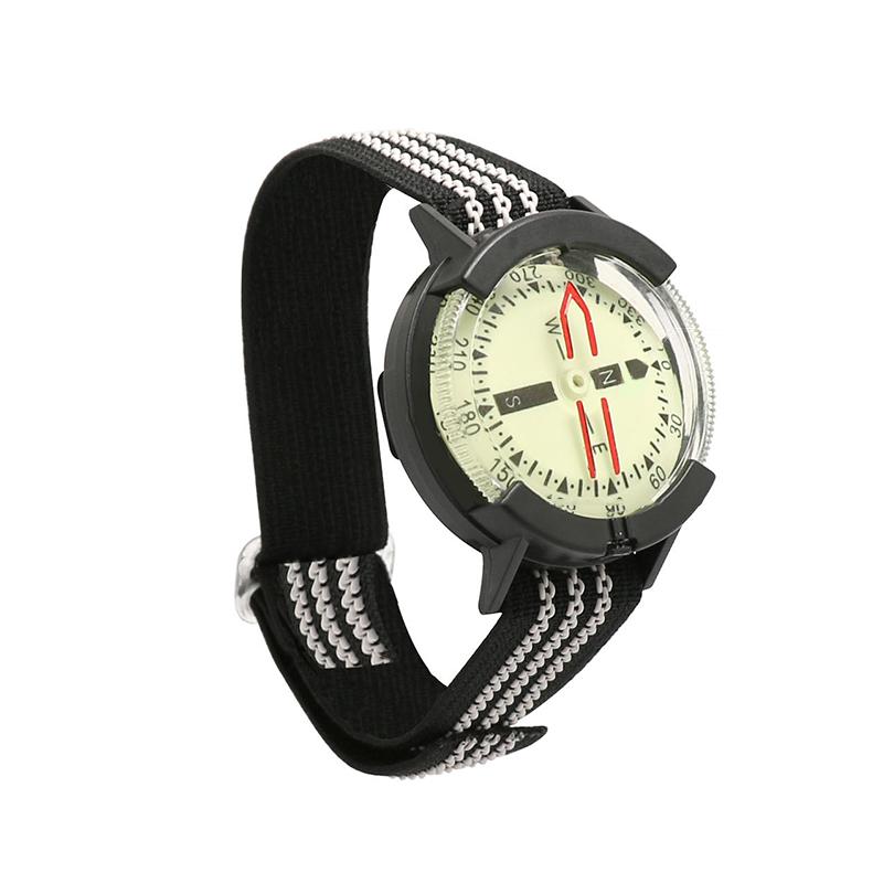 Outdoor Waterproof Compass Luminous Adjustable Dial Watch For Camping Diving Hiking