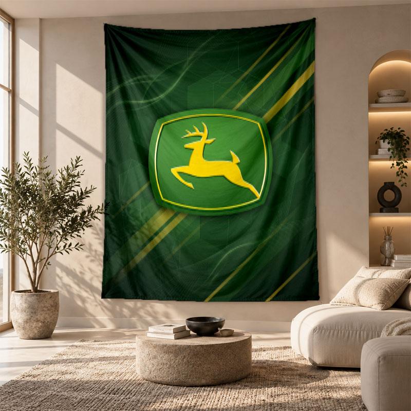Dekoratives Wandbehang,John Deere Aufgedruckte Wandkunst, Leichter Wandbehang Für Schlafzimmer Hintergrund