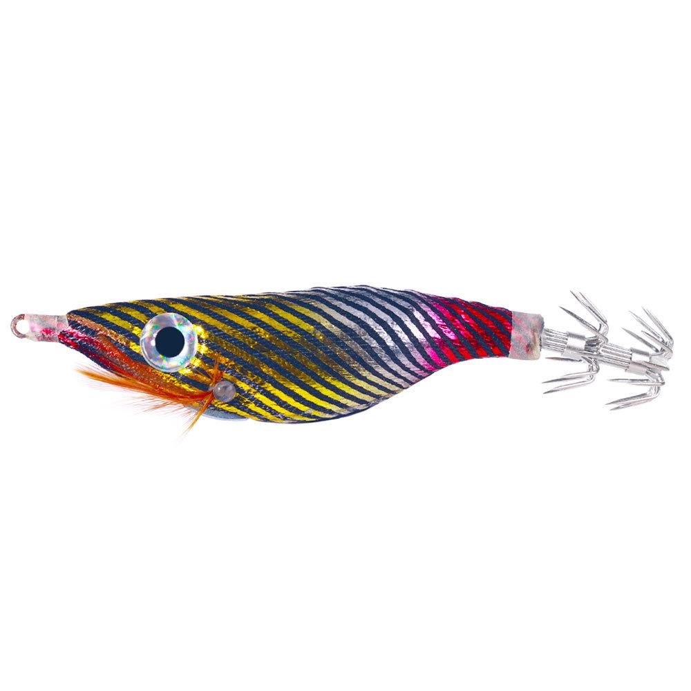 10CMLuminous Wood Shrimp9GSet of Big Eye Shrimp Lure Bait Squid Hook High Simulation Bait Night Fishing Bass Special for Bluefis