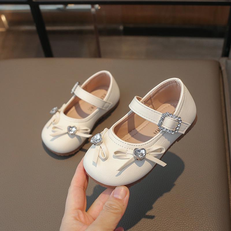 2026 Spring Girl's Bow Princess Leather Flats - Cute & Trendy Low-Cut Shoes