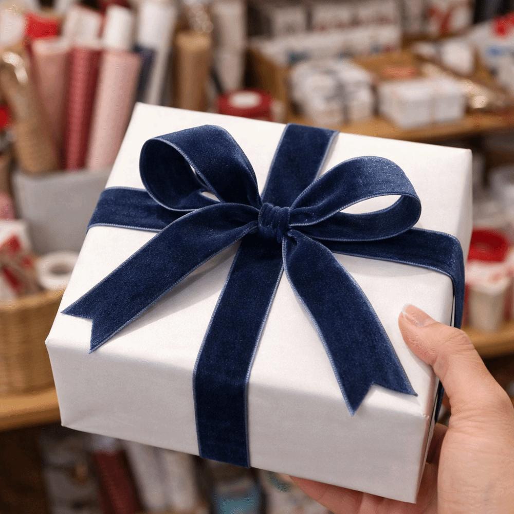 Package Decor 5 Yard Velvet Ribbon 20mm Width DIY Craft Flocking Webbing Solid Color Craft Ribbon Wedding Decor