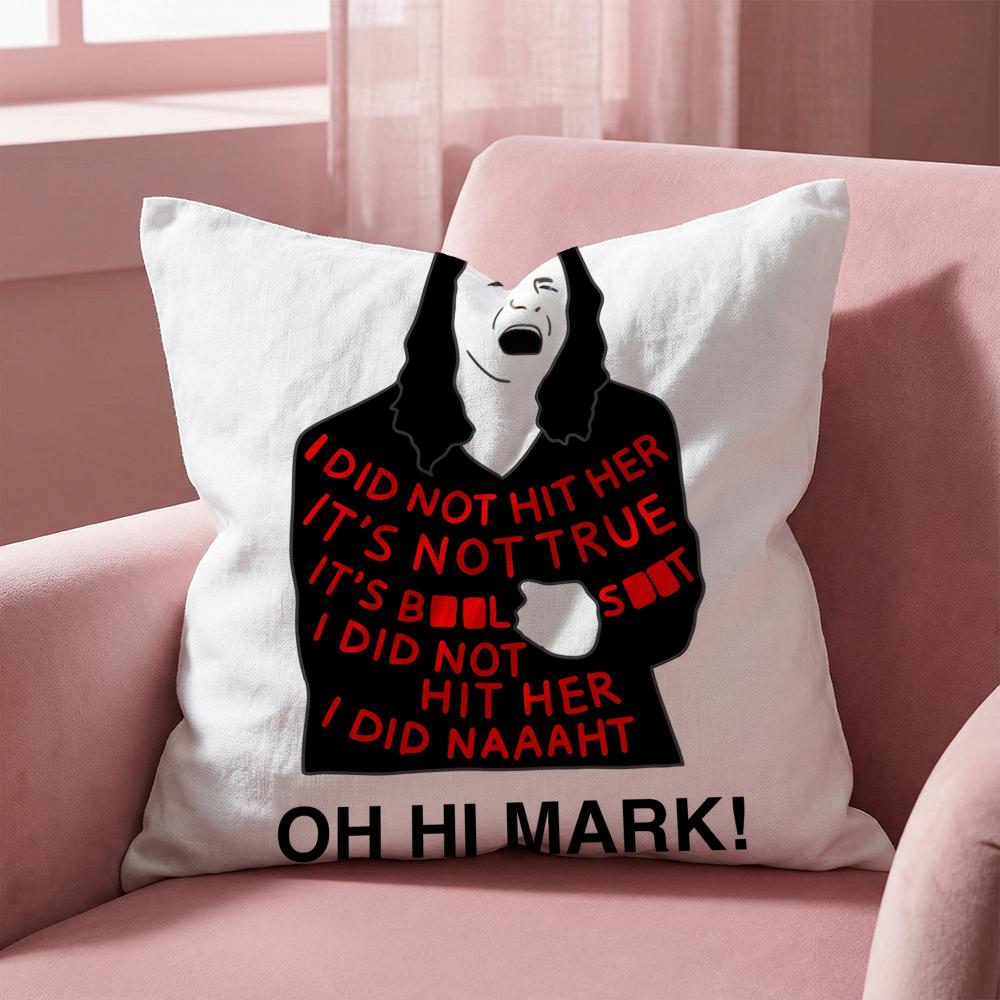 The Room T-Tommy Wiseau Cushion Cover Multi-Scene Pillow Cover for Home & Car - Reversible, Soft & Durable for Daily Use