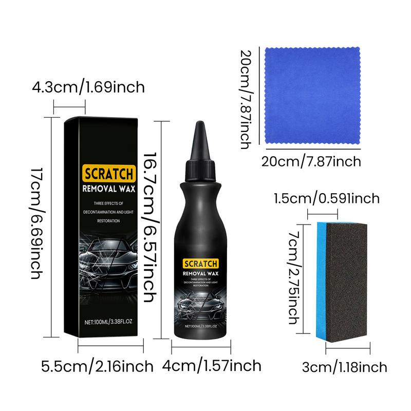 Car Scratch Swirl Remover Professional Car Paint Deep Scratch Repair Agent 100ml Scratch Repair Wax Car Polish Scratch Care For