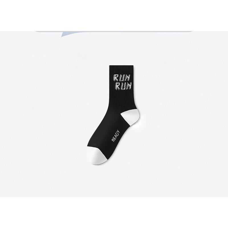 Boneless Socks for Men - Pure Cotton Long-tube Style - Fall/Winter Sports Basketball - Anti-odor and Moisture-absorbing - Sweat-proof - All-cotton