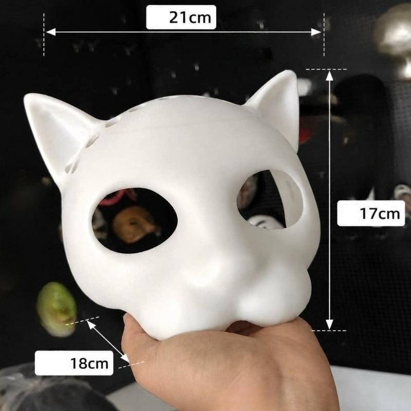 3D Printed Cosplay Realistic Kigurumi Base Beast Skull Mask Animal Plastic Fursuit Head Base DIY Accessories Half Face Mask
