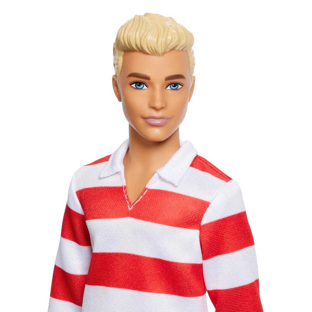 Barbie Ken Fashionista Gestreiftes Hemd Puppenhaus Rollenspiel Barbie Puppe Alter Rot HYV01 Verkleiden 3+