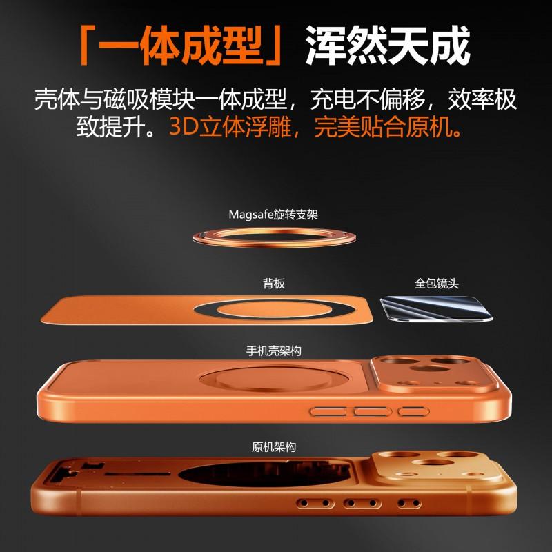 Matte TPU Phone Case With 360 Rotating Magnetic Kickstand IPhone 17 Pro Max 16 15 Series Anti-Slip Shockproof