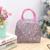 Lunch Bag Carry Holders Containers Rose Pattern Picnic Organizer Container Worker Student Food Storage Bags Carrying Pouches