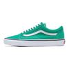 Scarpe da Skate Casual Unisex a Collo Basso in Tessuto e Pelle Old Skool Verde Bianco VN0A5JMI90P