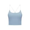 Women's Strappy Color-Block Cross-Back Yoga Vest