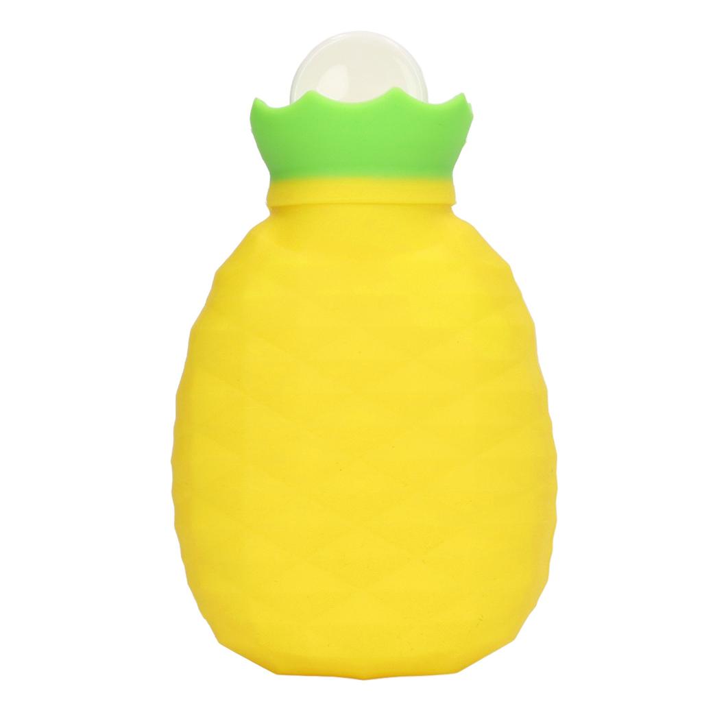 Hot Water Pouch Pineapple Shaped Silicone Explosion Proof Heat Preservation Hot Water Bag