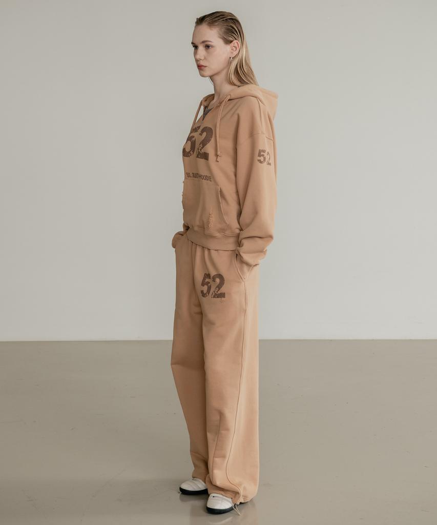 SSIN AND LEE (Uni) Rusty Cotton Sweatpants Beige