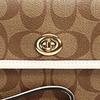 Coach Originals 17 Strapless Monogram Canvas Mahjong Handheld Tote Bag Small Women tote bag Brown Beige C2299-IMDJ8