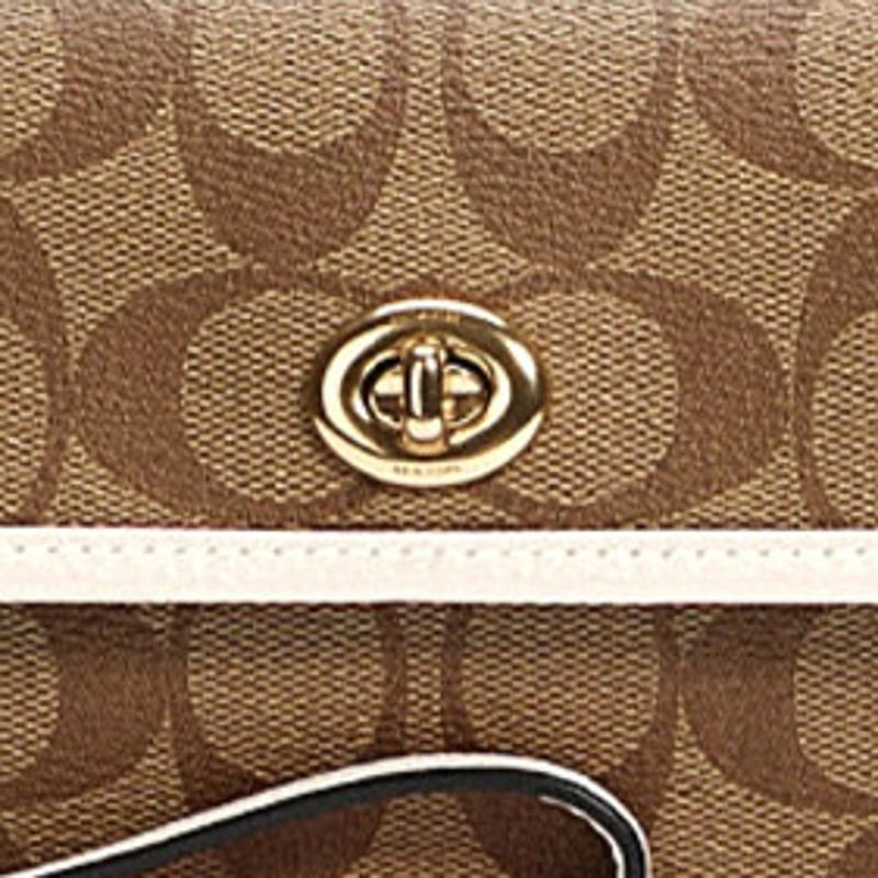 Coach Originals 17 Strapless Monogram Canvas Mahjong Handheld Tote Bag Small Women tote bag Brown Beige C2299-IMDJ8