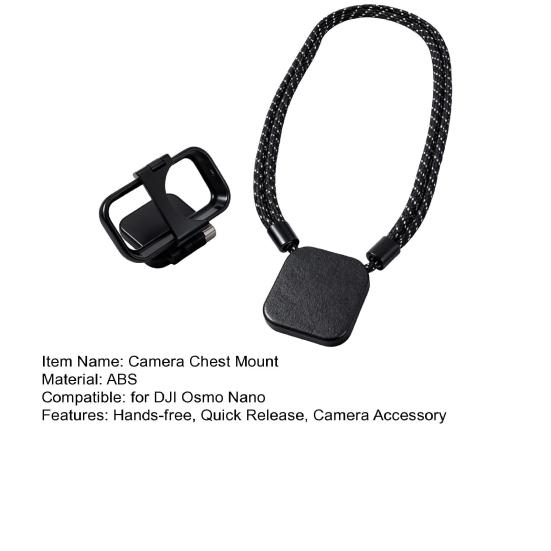 Magnetic Action Camera Chest Mount for DJI OSMO NANO Hands-free Quick Release Sports Camera