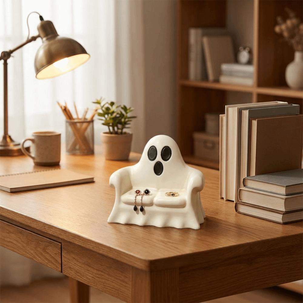Realistic 3D Printing Pumpkin Decorations Spooky Design Ghost Pumpkin Storage Tray  Gift