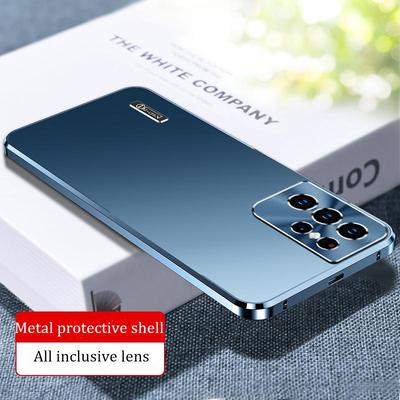 Luxuriöses magnetisches Metallgehäuse für Samsung Galaxy S25 S24 S23 Ultra S22 S21 Plus Volle Kameraobjektiv-Schutzhülle aus Aluminiumlegierung, ultradünne Abdeckung