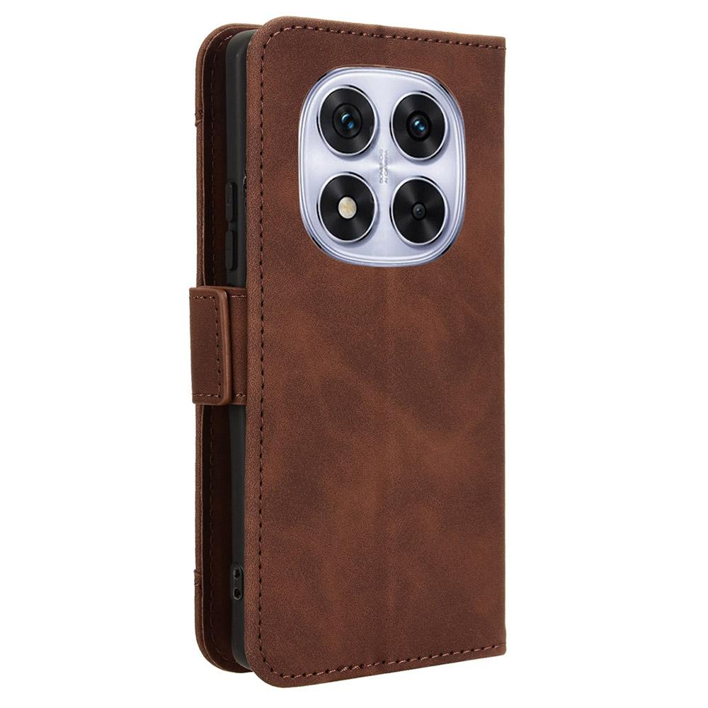 Für Xiaomi Redmi Note 14 Pro+ 5G/Note 14 Pro 5G/Poco X7 5G Lederhülle Handy-Brieftaschen-Cover mit mehreren Kartenfächern