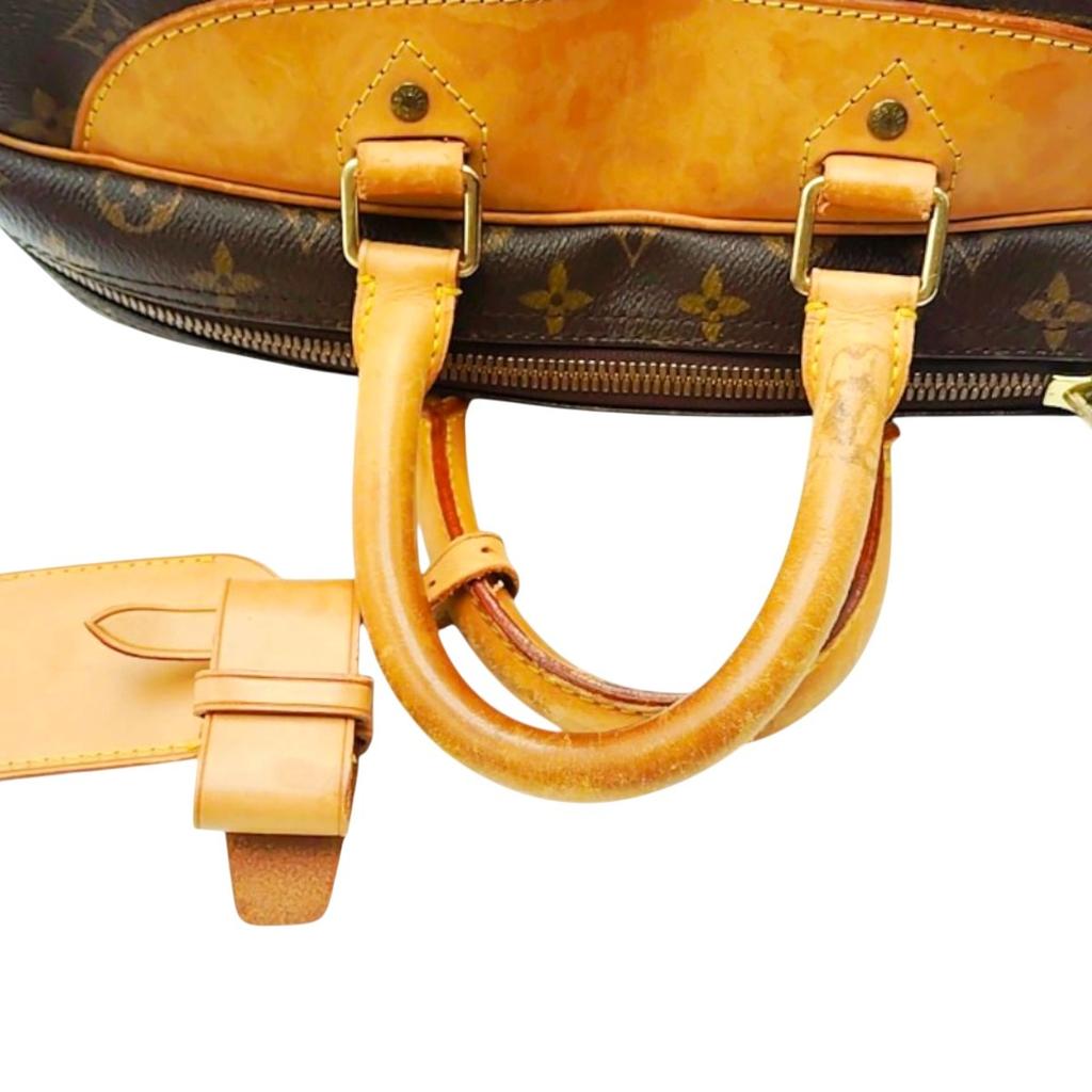 LOUIS VUITTON Monogram Evasion Boston bag Monogram canvas Brown unisex M41443 Used