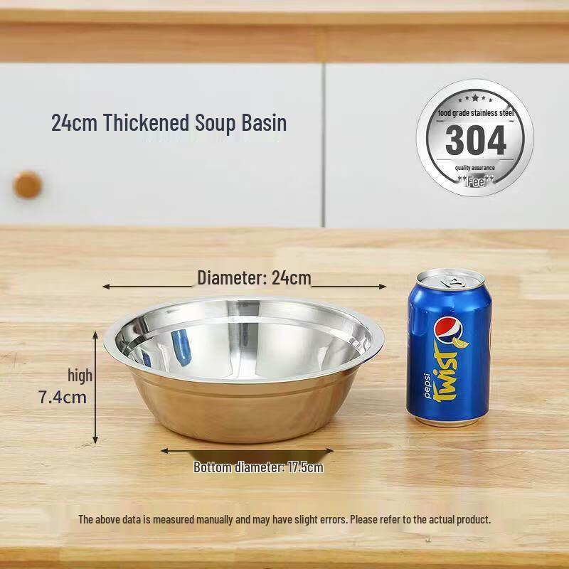 304 Stainless Steel Multipurpose Bowls - Set of 2