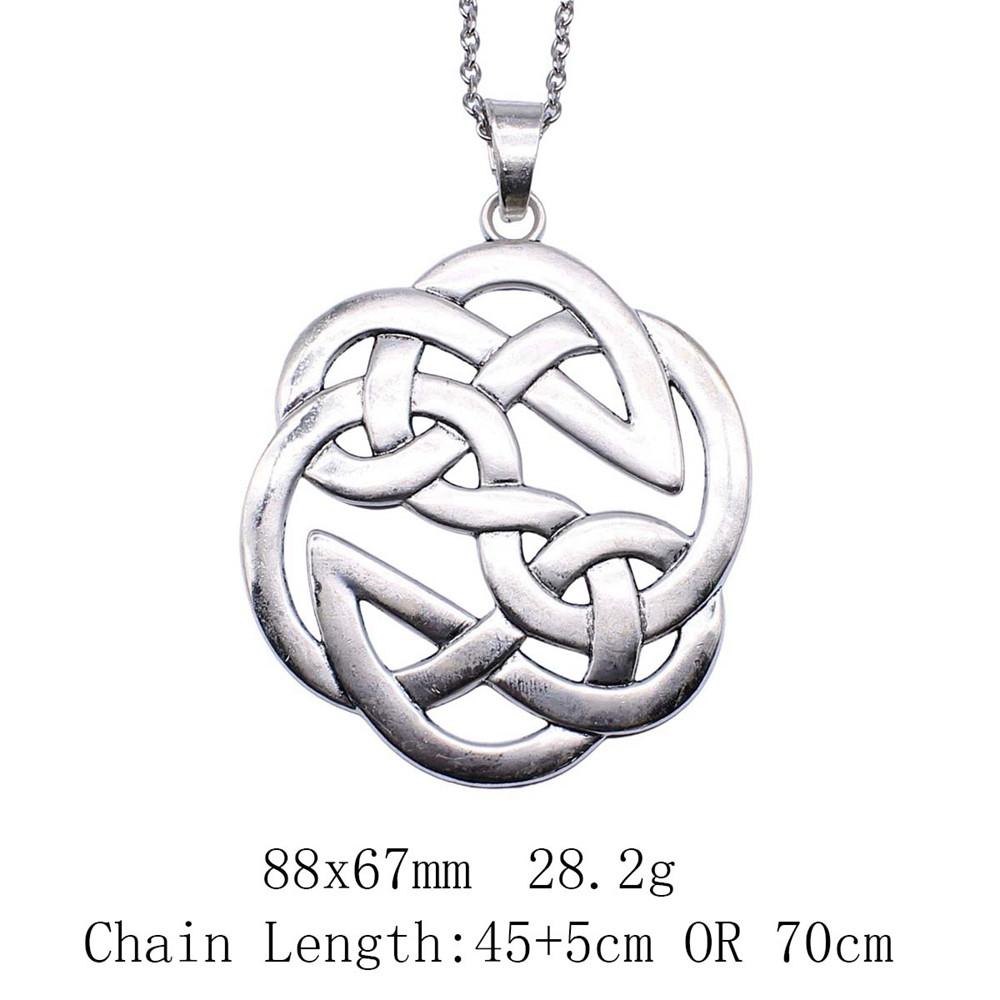 Gifts For Women Woman Long Necklace Celtic Hexagram 45cm Or 70cm Long Chain Necklace Cheap Cute Stuff Pendants And Necklaces