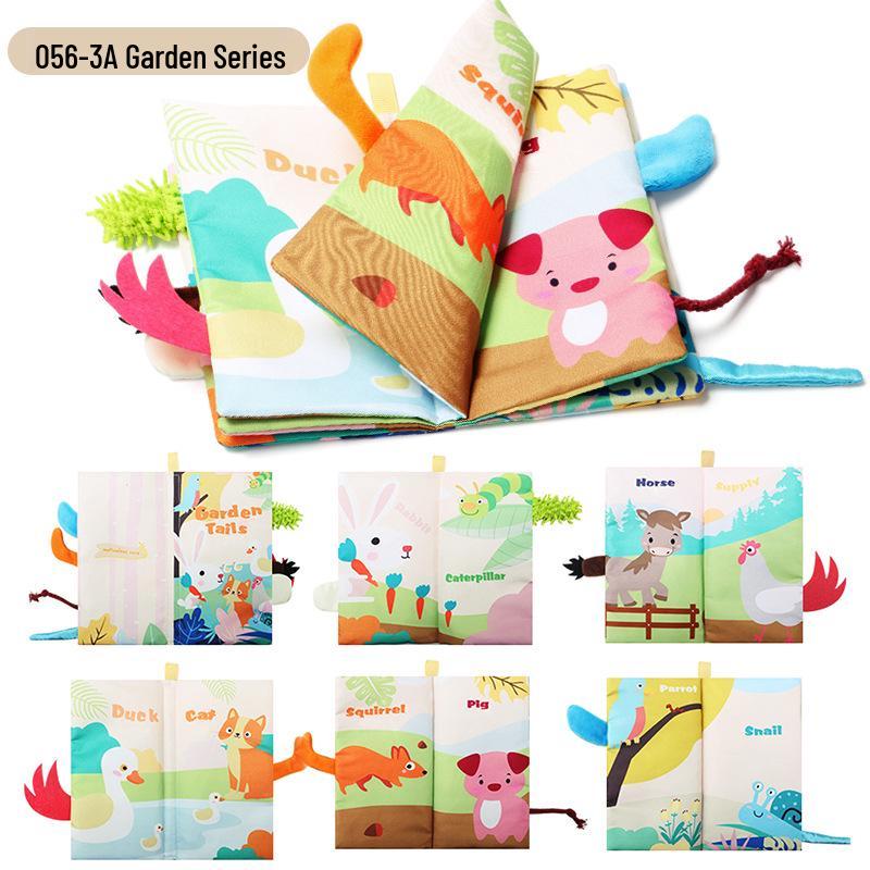 Cartea de pânză senzorială pentru bebeluși: Temă Ocean & Pădure