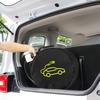 Portable Electric Car Cable Organizer Space Saving Jumper Cable Organizer Tools Cable Bag Square/Round for Electric Car