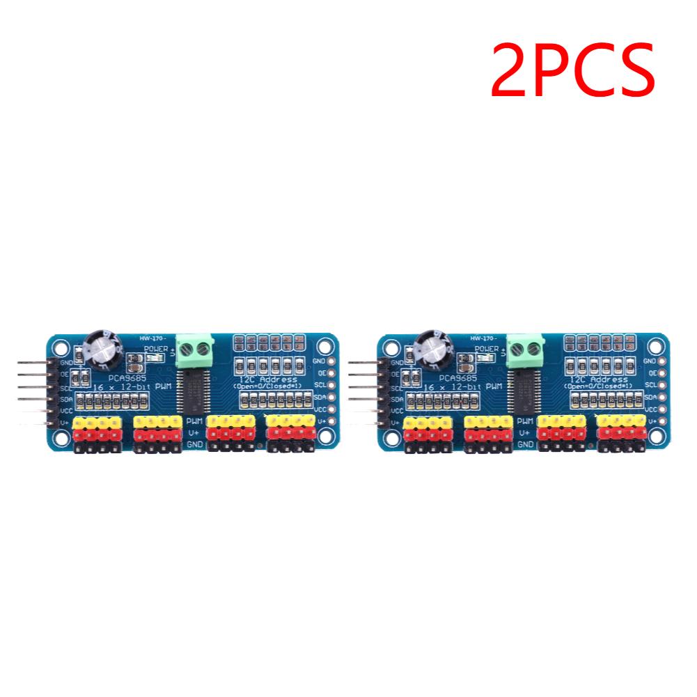 PCA9685 PWM Servo Motor Driver Board Controller IIC Interface 16 Channel 12-Bit PWM Servo Motor Driver Board for Arduino Robot