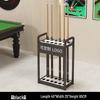 12-Hole Iron Art Billiard Cue Rack