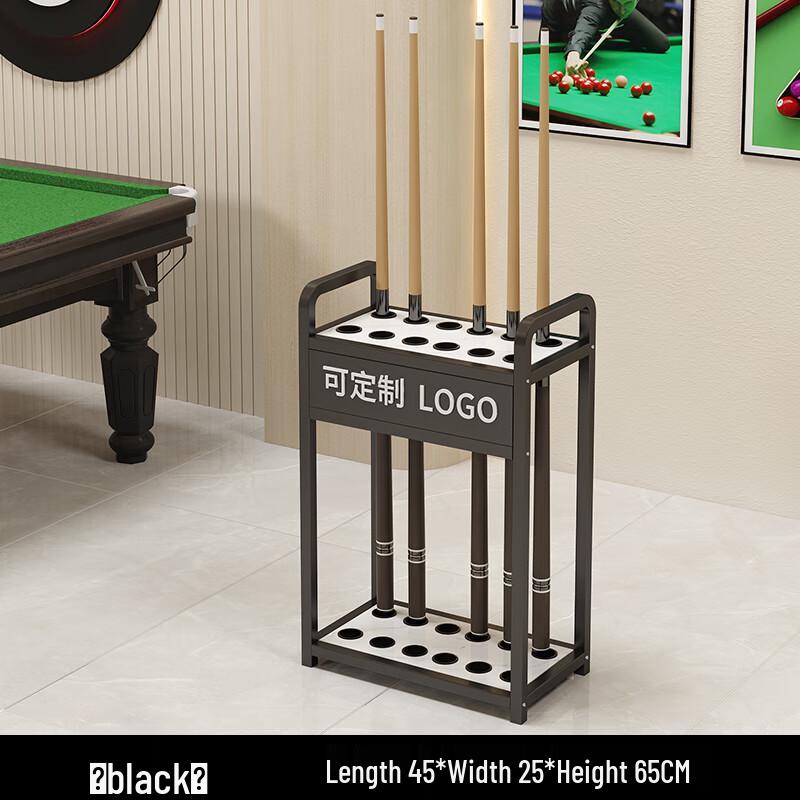 12-Hole Iron Art Billiard Cue Rack