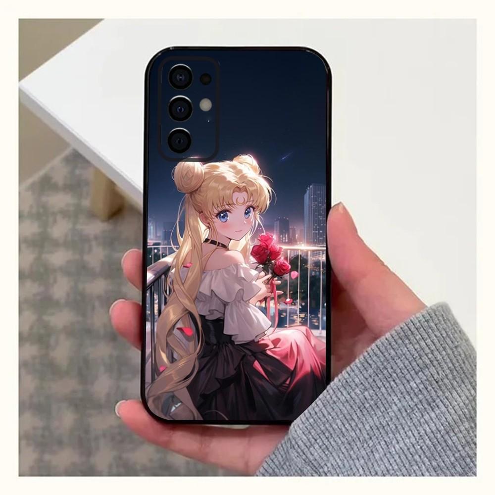 

Anime Girl S-Sailor M-Moon Phone Case For Samsung S24,S21,S22,S23,S30,Ultra,S20,Plus,Fe,Lite,Note,10,9,5G Black Soft Cover Samsung S235G