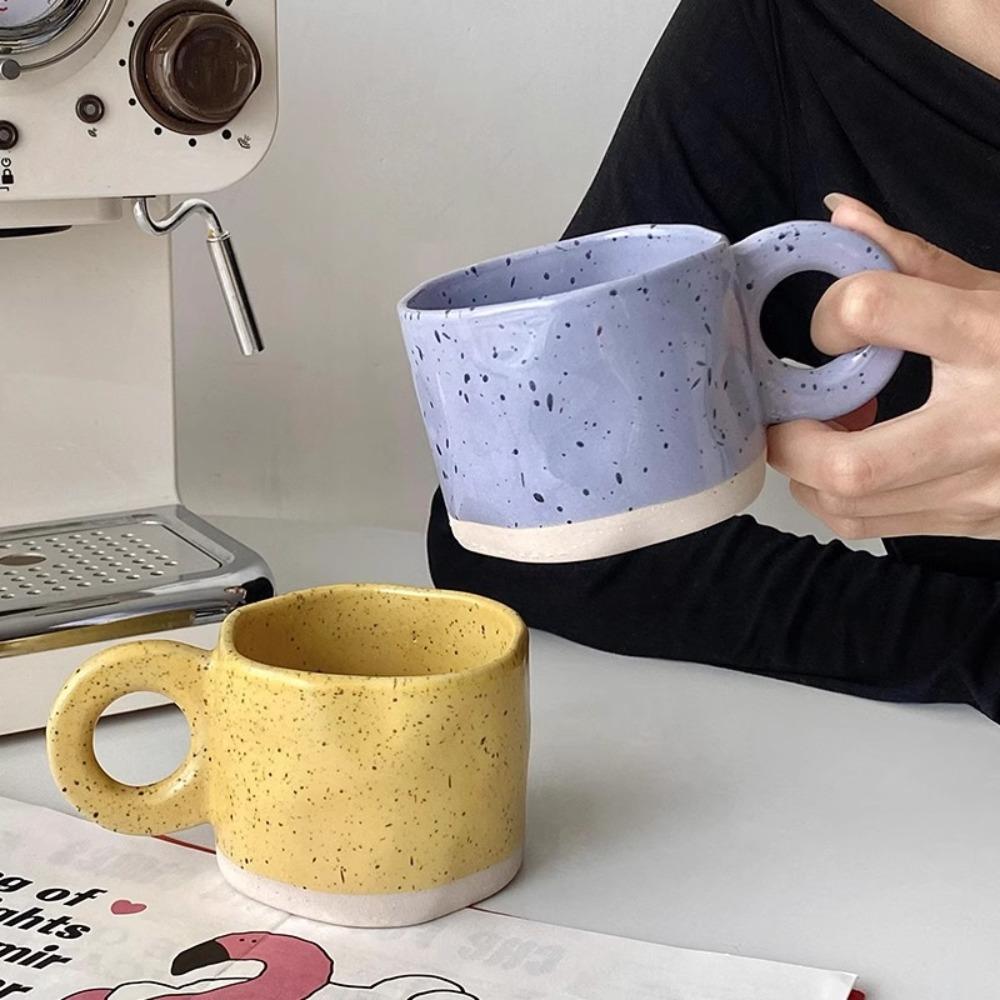 250ML Coffee Mug Splash Ink Design Water Cup INS Tea Cup  Breakfast