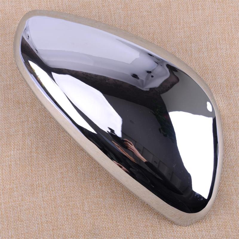 2pcs Silver ABS Chrome Car Plated Side Rearview Mirror Cover Trim Fit For Peugeot 2008 208 2013 2014 2015 2016 2017