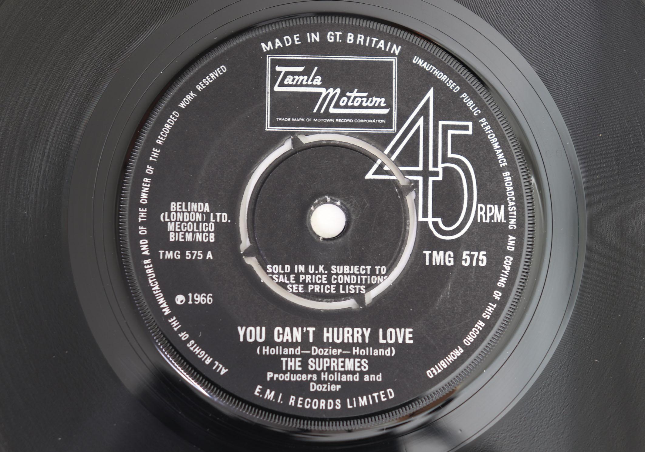 

7inch Record SUPREMES - You Can t Hurry Love / Put Yourself TMG575 Tamla Motown UK Soul/Funk Used