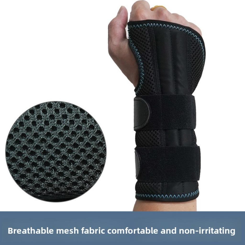 Steel Plate Support, Wrist Protection, Sports Sprain, Fixed Hand Support, Detachable Clamp, Strap, Wrapped Compression Tendon Sheath, Wrist Protection